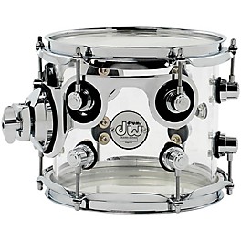 DW Design Series Acrylic Tom With Chrome Hardware 8 x 7 in. Clear