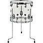 DW Design Series Acrylic Floor Tom with Chrome Hardware 14 x 12 in. Clear thumbnail