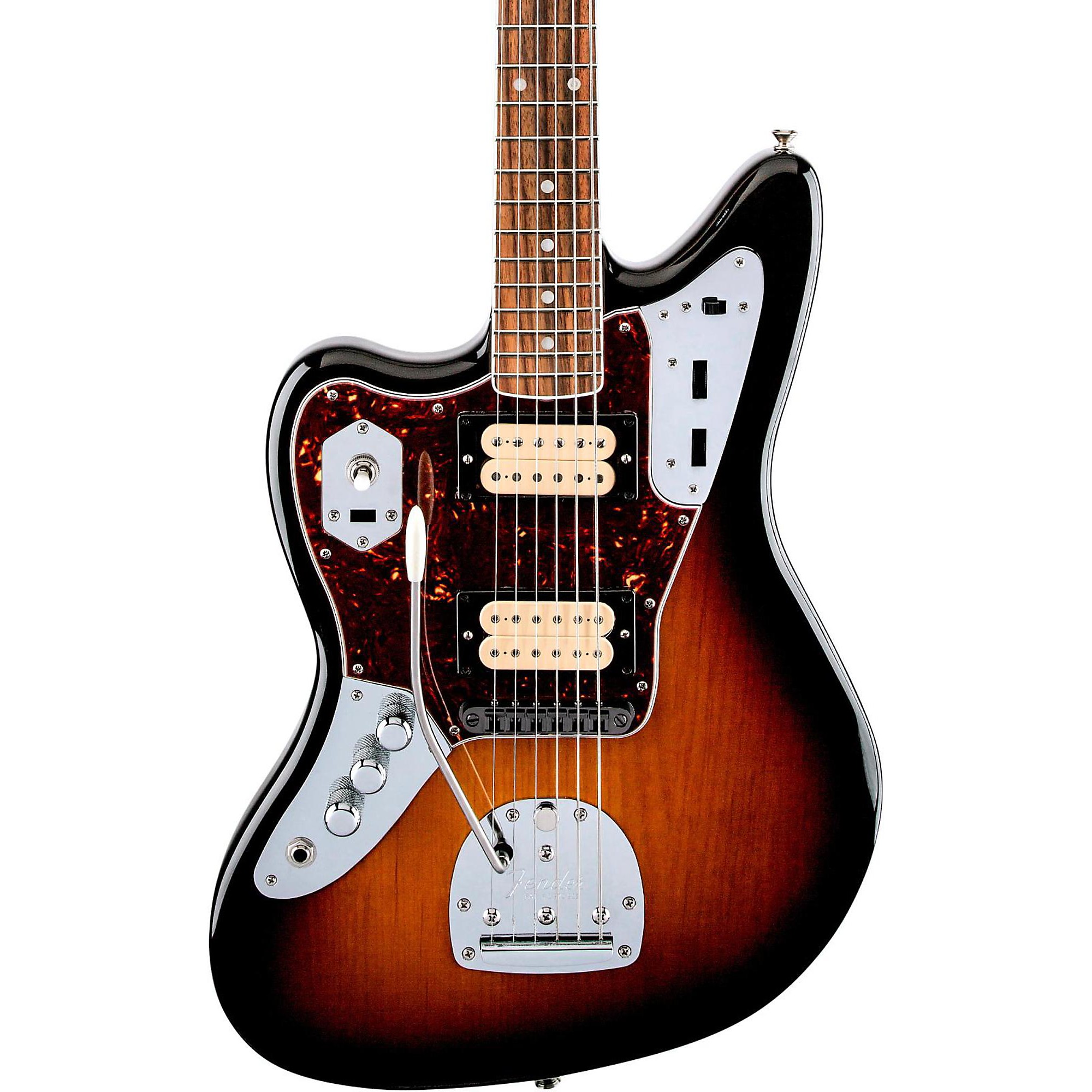 Fender Kurt Cobain Jaguar NOS Left-Handed Electric Guitar 3-Color Sunburst  Rosewood Fingerboard