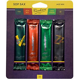 Vandoren Soprano Saxophone Jazz Reed Mix Strength 3 Stren... Vandoren Soprano Saxophone Jazz Reed Mix Strength 3 Strength 3.5