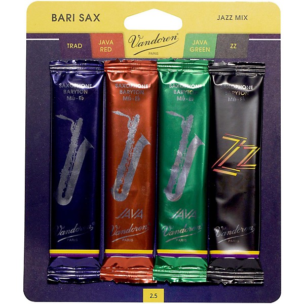 Vandoren Baritone Saxophone Jazz Reed Mix Strength 2.5