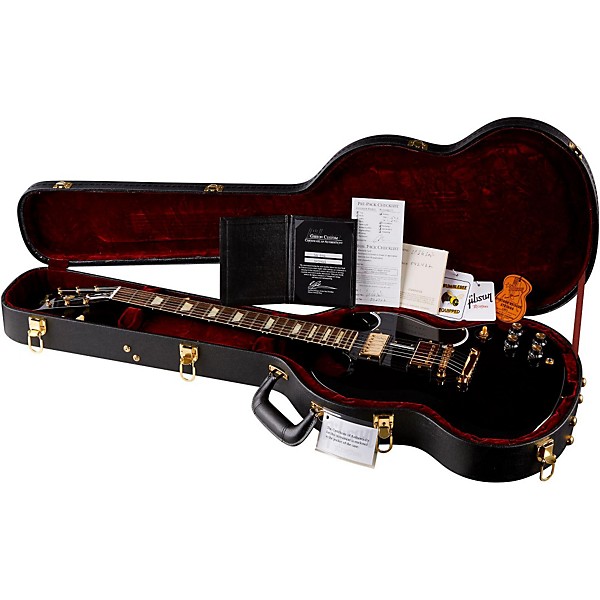 Gibson Custom 2014 SG Standard Reissue with Gold Hardware Electric Guitar Ebony