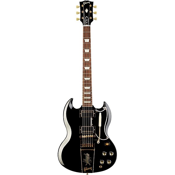 Gibson Custom 2014 SG Standard Reissue Gold Hardware with Maestro Electric Guitar Ebony