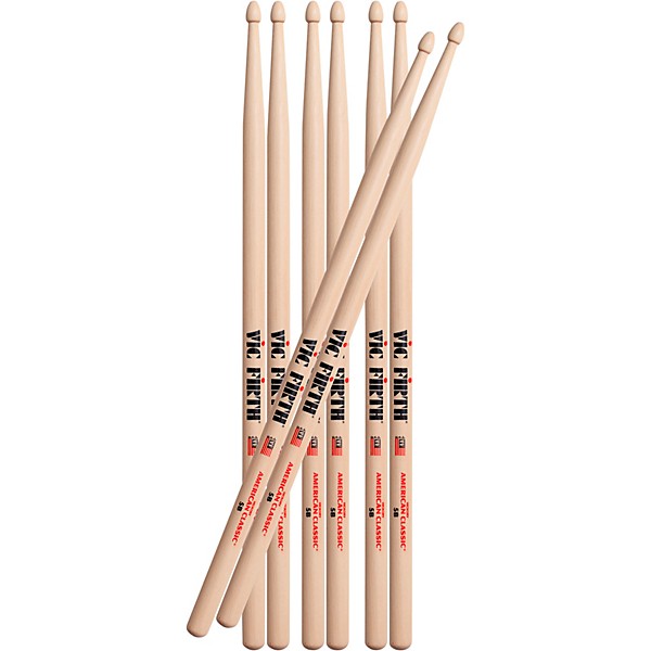 Vic Firth Buy 3 Pair of 5B Drum Sticks, Get 1 Pair Free