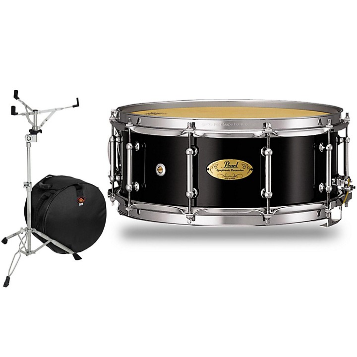 Pearl Concert Series Snare Drum with Stand and Free Bag 14 x 6.5 in