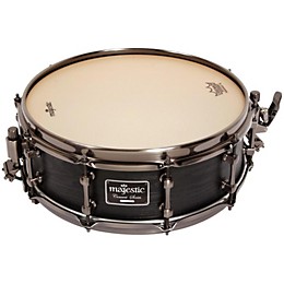Majestic Concert Black Maple Snare Drum with Stand and Free Bag 14 x 5 in.