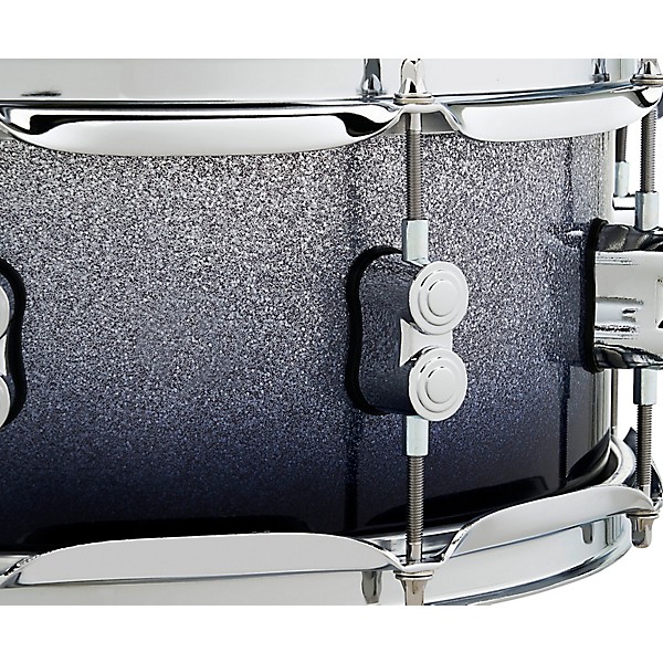 PDP by DW Concept Maple Series Snare Drum Silver to Black Sparkle Fade 5.5x14