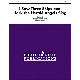 Alfred I Saw Three Ships and Hark the Herald Angels Sing Brass Quintet Score & Parts