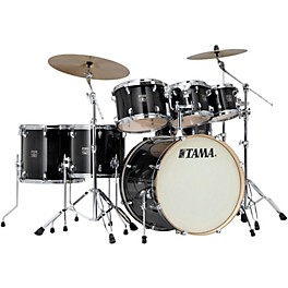 TAMA Superstar Classic Custom 7-Piece Shell Pack ... TAMA Superstar Classic Custom 7-Piece Shell Pack Transparent Black Burst