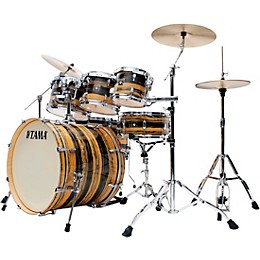 TAMA Superstar Classic 7-Piece Shell Pack Natural Ebony Tiger Wrap