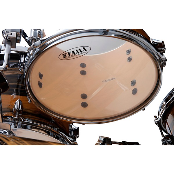 TAMA Superstar Classic 7-Piece Shell Pack Natural Ebony Tiger Wrap