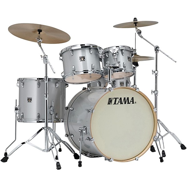 TAMA Superstar Classic Custom 5-Piece Shell Pack Silver Snow Metallic