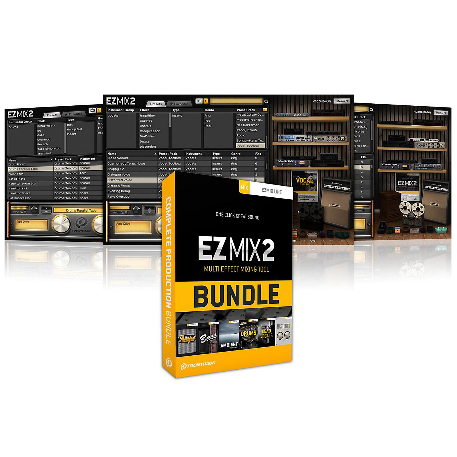 Production complete. EZMIX. Toontrack. Bundle. Mini+ Production Bundle.