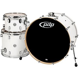 PDP by DW Concept Maple 3-Piece Shell Pack with 24" Bass Drum Pearlescent White