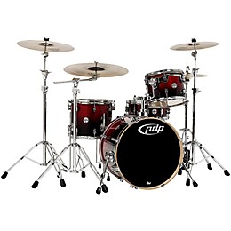 PDP by DW Concept Birch 4-Piece Shell Pack Cherry to Black Fade