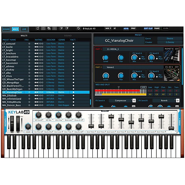 Open Box Arturia Producer Pack 61 KeyLab 61 Bitwig Pack Level 2  888365369990