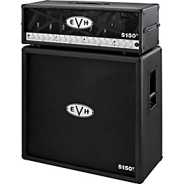 EVH 5150III 100W Guitar Tube Head, Black With 5150III 4x12 Guitar Cab, Black