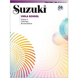 Suzuki Suzuki Viola School Book & CD, Volume 3 (Revised)