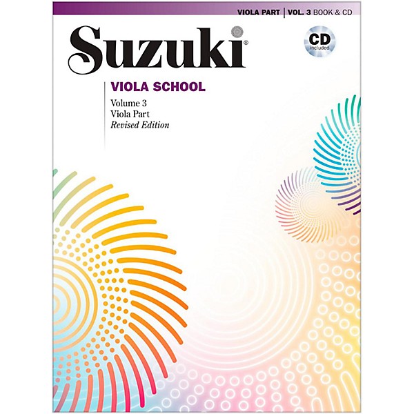 Suzuki Suzuki Viola School Book & CD, Volume 3 (Revised)