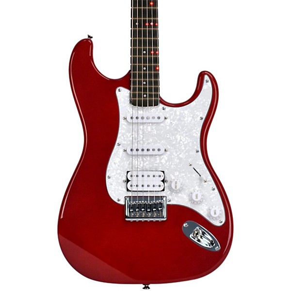 Fretlight FG-521 Electric Guitar with Built-in Lighted Learning System Red