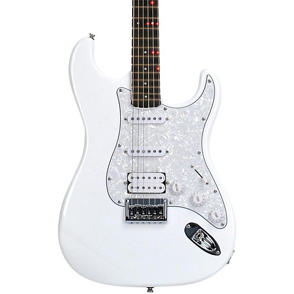 Open Box Fretlight FG-521 Electric Guitar with Built-in Lighted Learning System Level 1 White