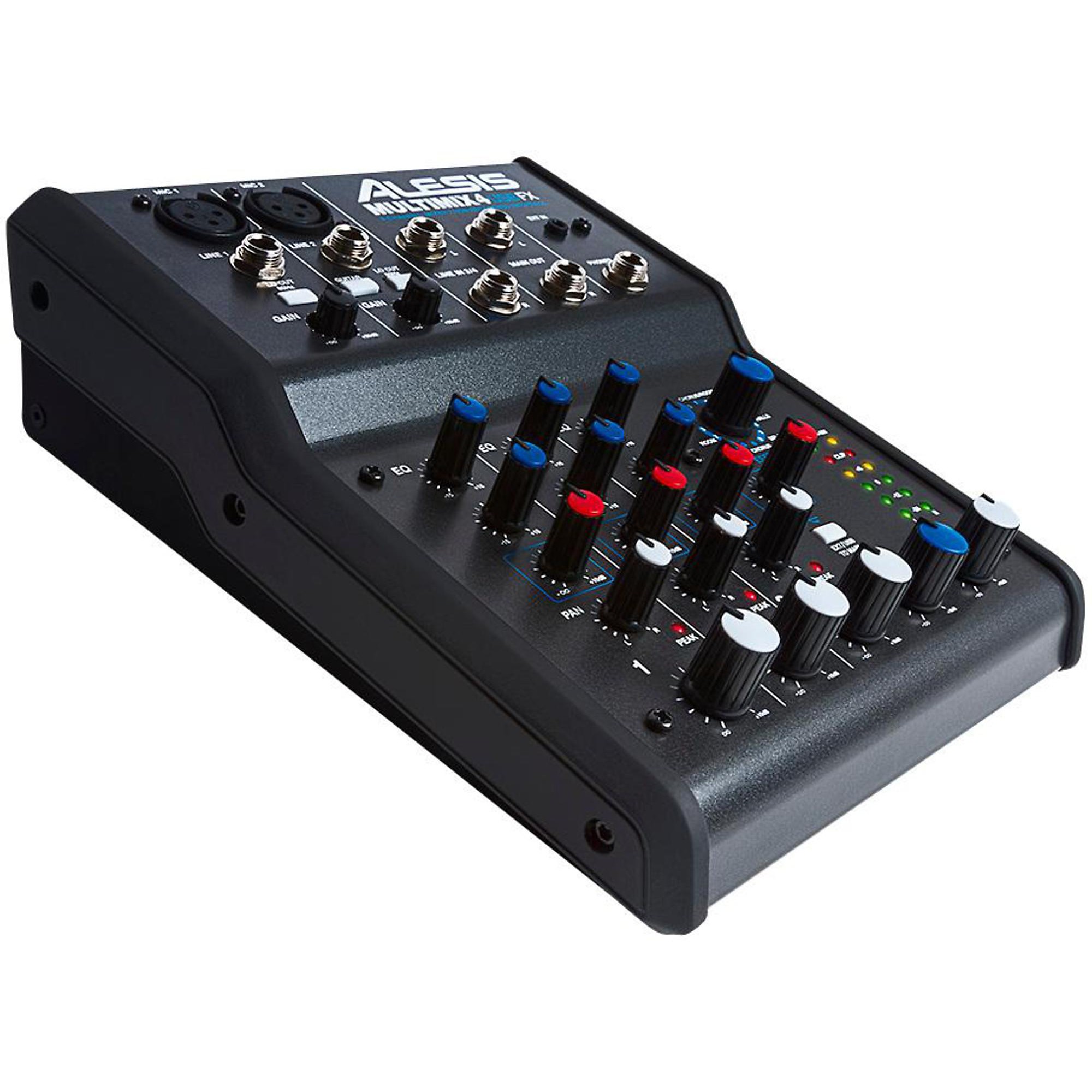激安通販新作 FX USB 4 MultiMix Alesis 4-Channel USB & Effects with Mixer 配信機器・PA機器・レコーディング機器