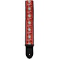 Perri's Premium Jaquard Weaved on Webbing Backing Guitar Strap Red Floral 2 in. thumbnail