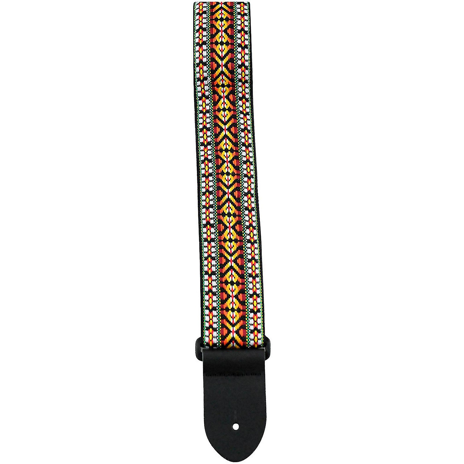 Perri's Premium Jaquard Weaved on Webbing Backing Guitar Strap Black ...