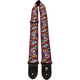 Perri's Premium Jaquard Weaved on Webbing Backing Guitar Strap Mardi Gras 2 in.