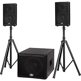 Open Box B-52 MATRIX-1500 1200-Watt 15 Sub & Two 10 2-Way Three Piece Active Speaker System Level 2  888365324746