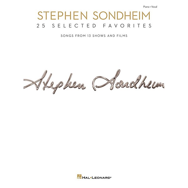 Hal Leonard Stephen Sondheim - 25 Selected Favorites for Piano/Vocal/Guitar