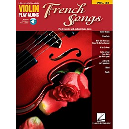Hal Leonard French Songs Violin Play-Along Volume 44 Book w/ Online Audio