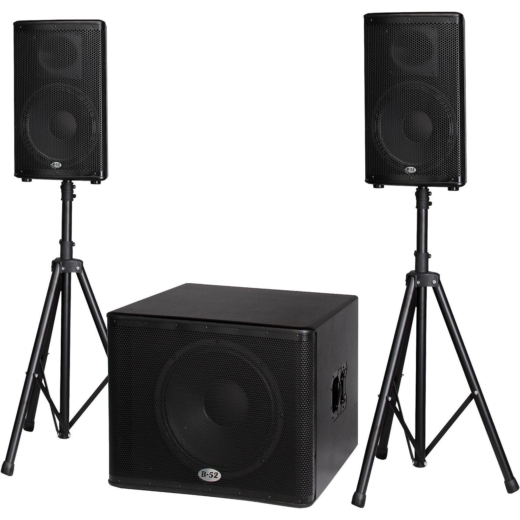 Open Box B-52 MATRIX-2500 3-Piece Active Speaker System | Guitar