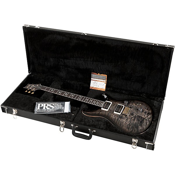 PRS 30th Anniversary Custom 24 Quilted Maple 10 Top Electric Guitar Charcoal Burst