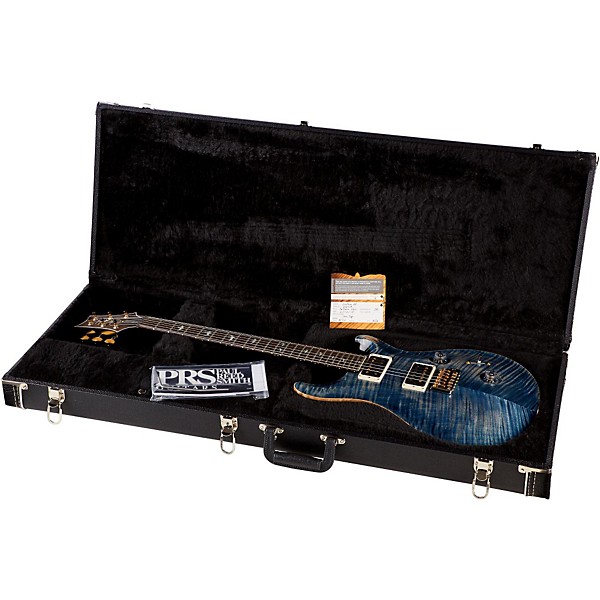 PRS 30th Anniversary Custom 24 Figured Maple 10 Top Electric Guitar Faded Whale Blue