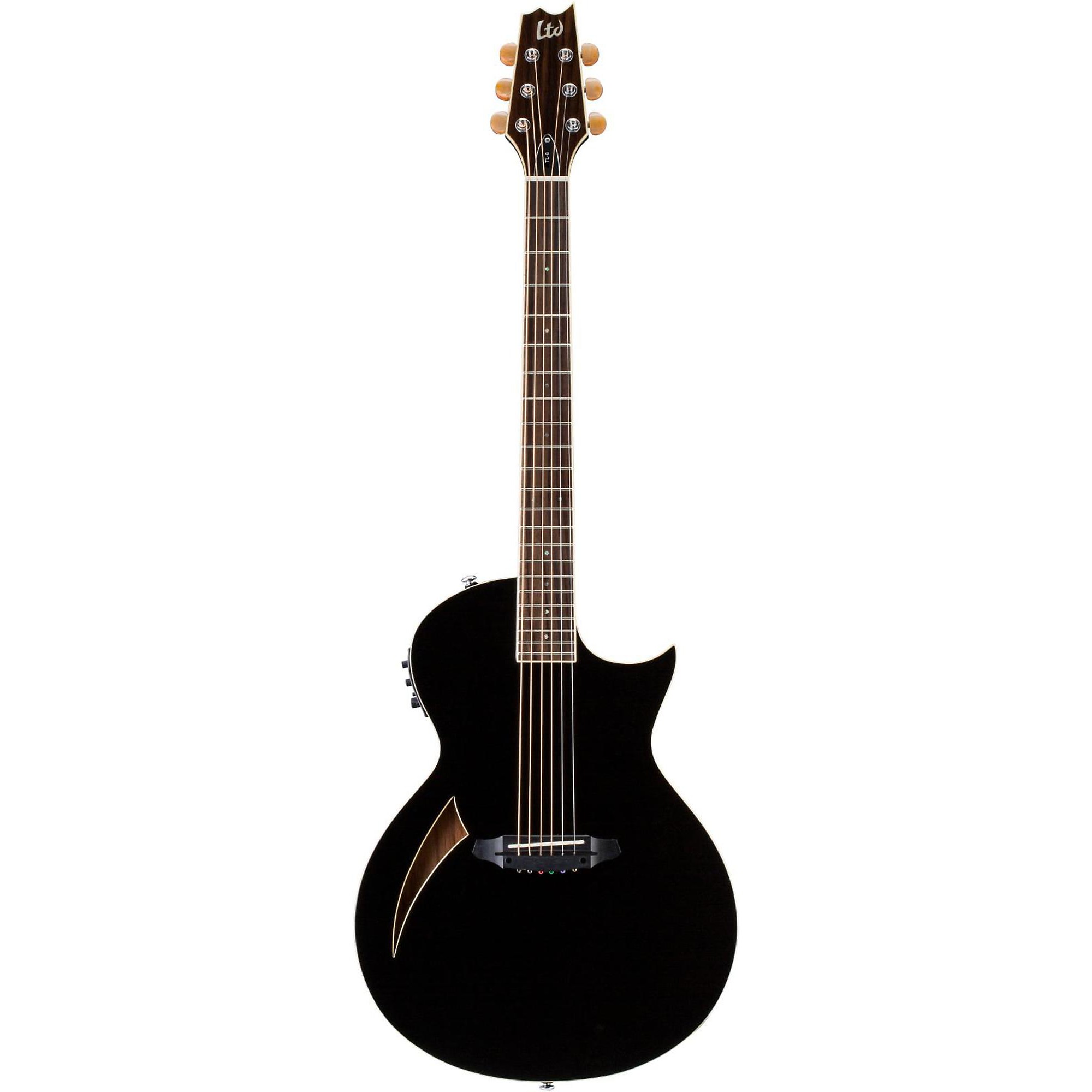 人気特価激安 LTD ESP TL-6 Black Guitar Acoustic-Electric Thinline ギター