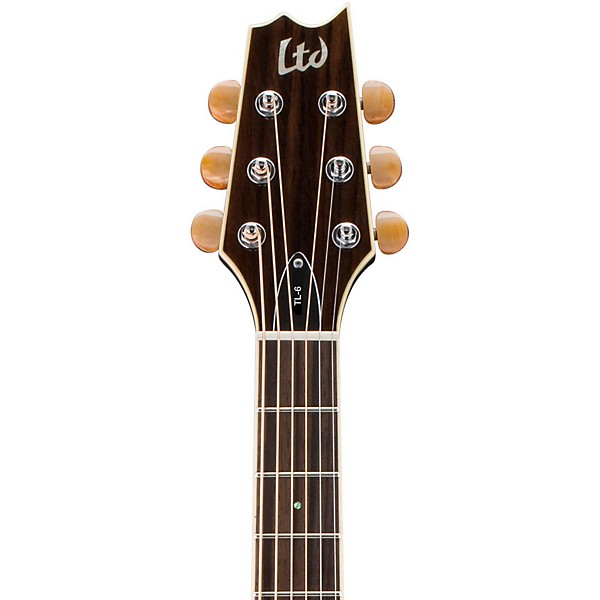 ESP LTD TL-6 Thinline Acoustic-Electric Guitar Black