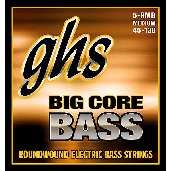 GHS Big Core 5-String Drop Tuning Bass Guitar Strings (45-130)