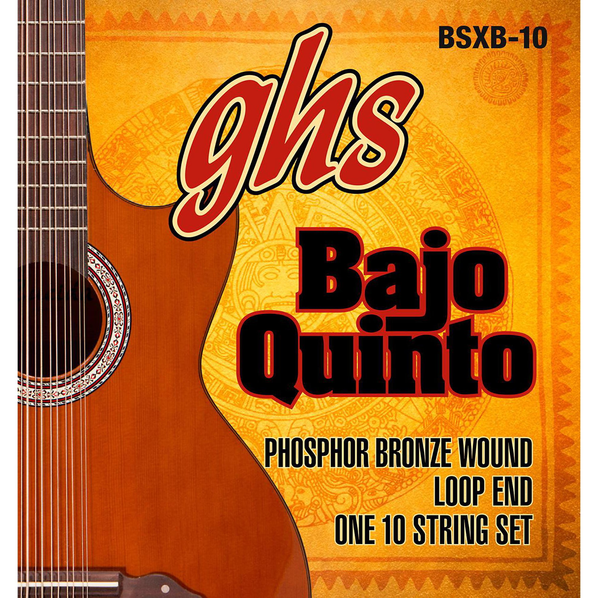 GHS Bajo Quinto 10 String Phosphor Bronze Acoustic Guitar Strings