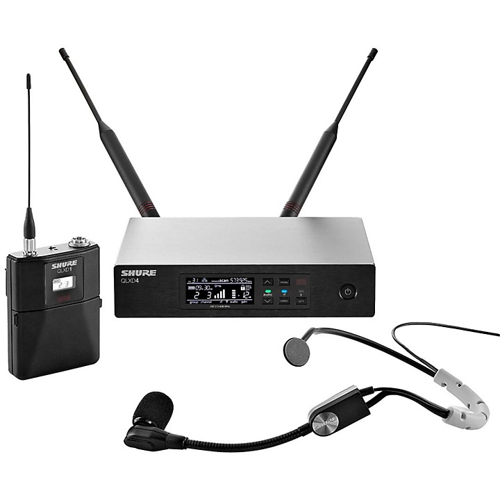 Shure QLXD Digital Wireless System with SM35 Condenser Headset