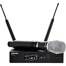 Shure QLXD24/B87A Digital Wireless Handheld Microphone System With QLXD4 Receiver Band J50A
