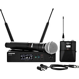 Shure Wireless Bodypack and Vocal Combo System with WL185 and SM58 Band H50