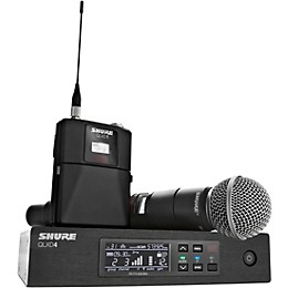 Shure Wireless Bodypack and Vocal Combo System with WL185 and SM58 Band J50A
