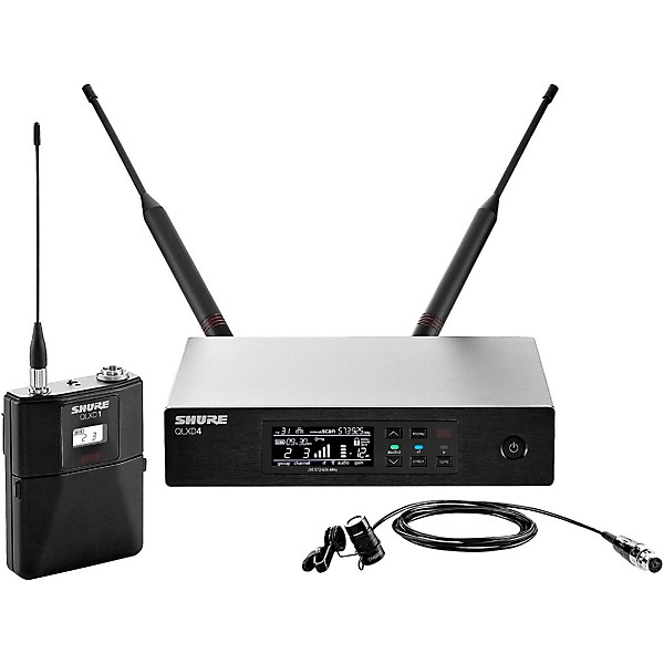 Shure QLX-D Digital Wireless System with WL185 Cardioid Lavalier Band X52