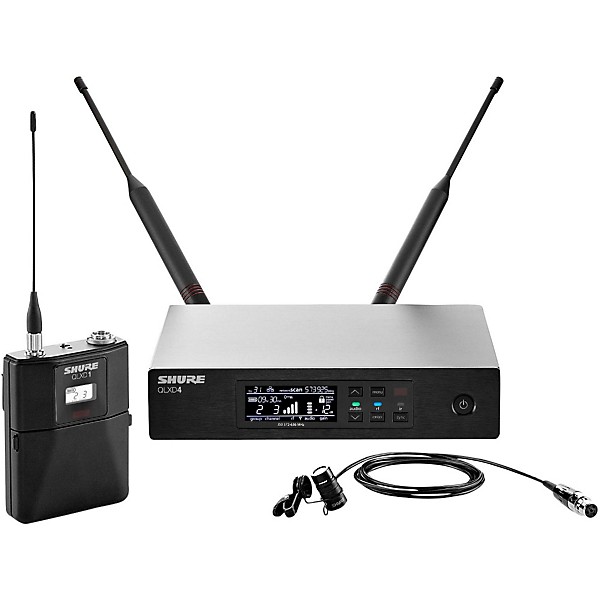 Shure QLX-D Digital Wireless System With WL184 Supercardioid Lavalier Band L50