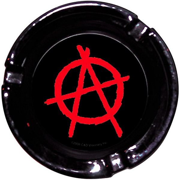 C&D Visionary Anarchy Logo Glass Ashtray