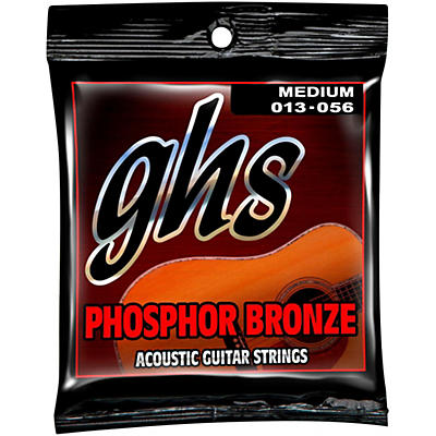 Ghs Phosphor Bronze Light Acoustic Guitar Strings (13-56) for sale