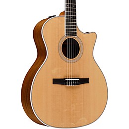 Taylor 400 Series 414ce-N Grand Auditorium Nylon String Acoustic-Electric Guitar Natural