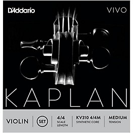 D'Addario Kaplan Vivo Series Violin String Set 4/4 Size Medium