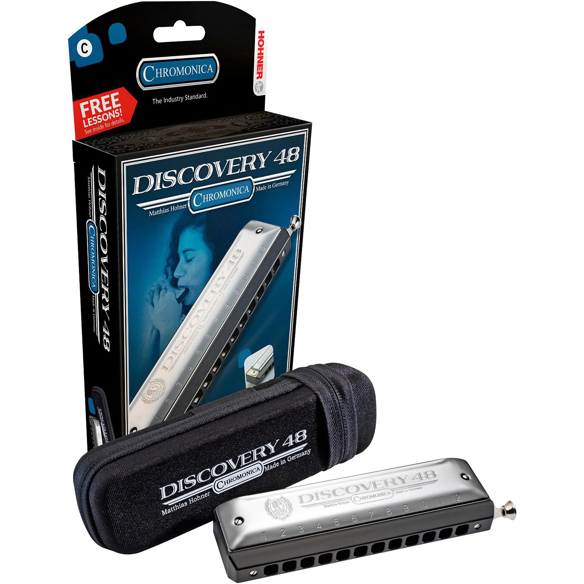 Hohner Hohner Discovery 48 Chromatic Harmonica Key of C | Guitar